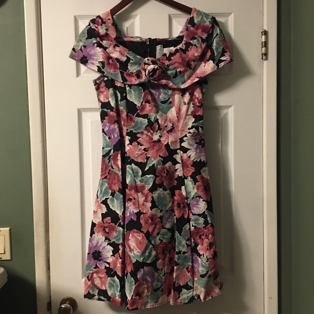 D.B.Y. Ltd Vintage 80’s Retro Formal Cocktail Party Dress Size 13